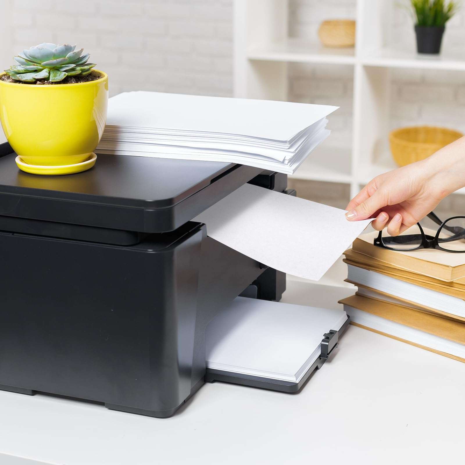 Fuyoooo 30 Pcs Printer Cleaning Sheet 8.5 x 11 Inch Scanner Cleaning Sheets Laser Printer Paper Shredder for Copier Fax Computer Scanner Printing 5