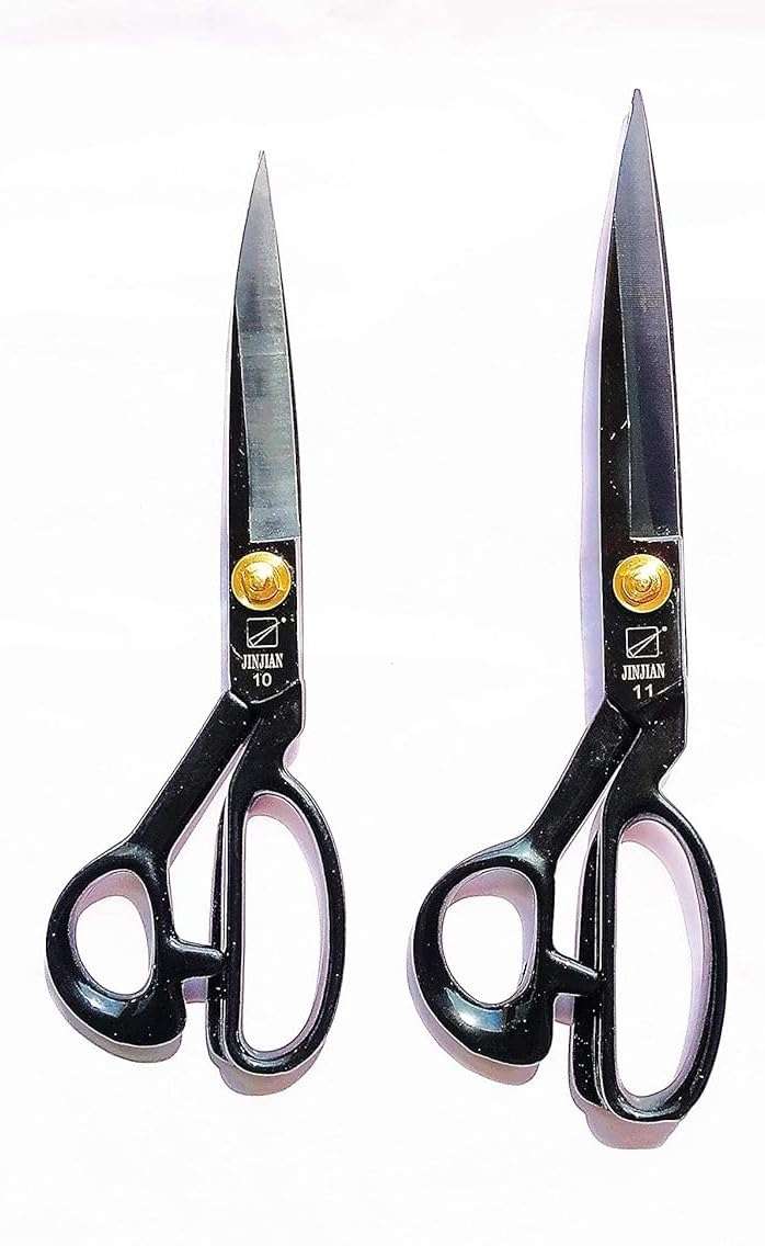 Acceptive Jupiter Tailor Scissor Combo of 10 and 12 inches. (Black) 1
