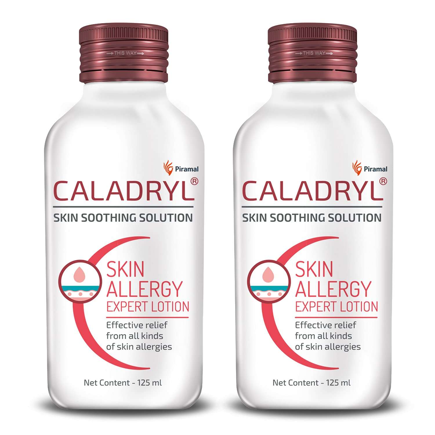 Caladryl Skin Allergy Expert Lotion - Skin Soothing Solution 120 ml - Pack of 2 1