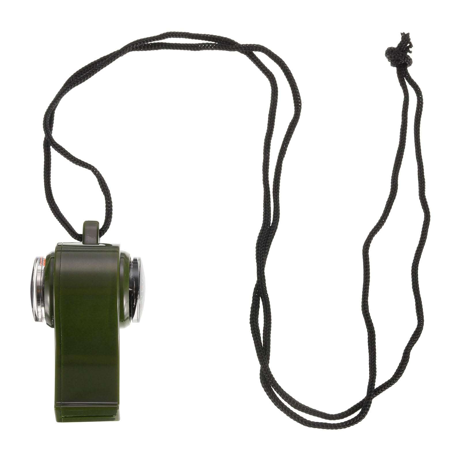 PATIKIL Emergency Whistle, 3-in-1Survival Whistles with Compass Thermometer Lanyard for Camping Hiking Outdoor Hunting Fishing Boating, Green 5