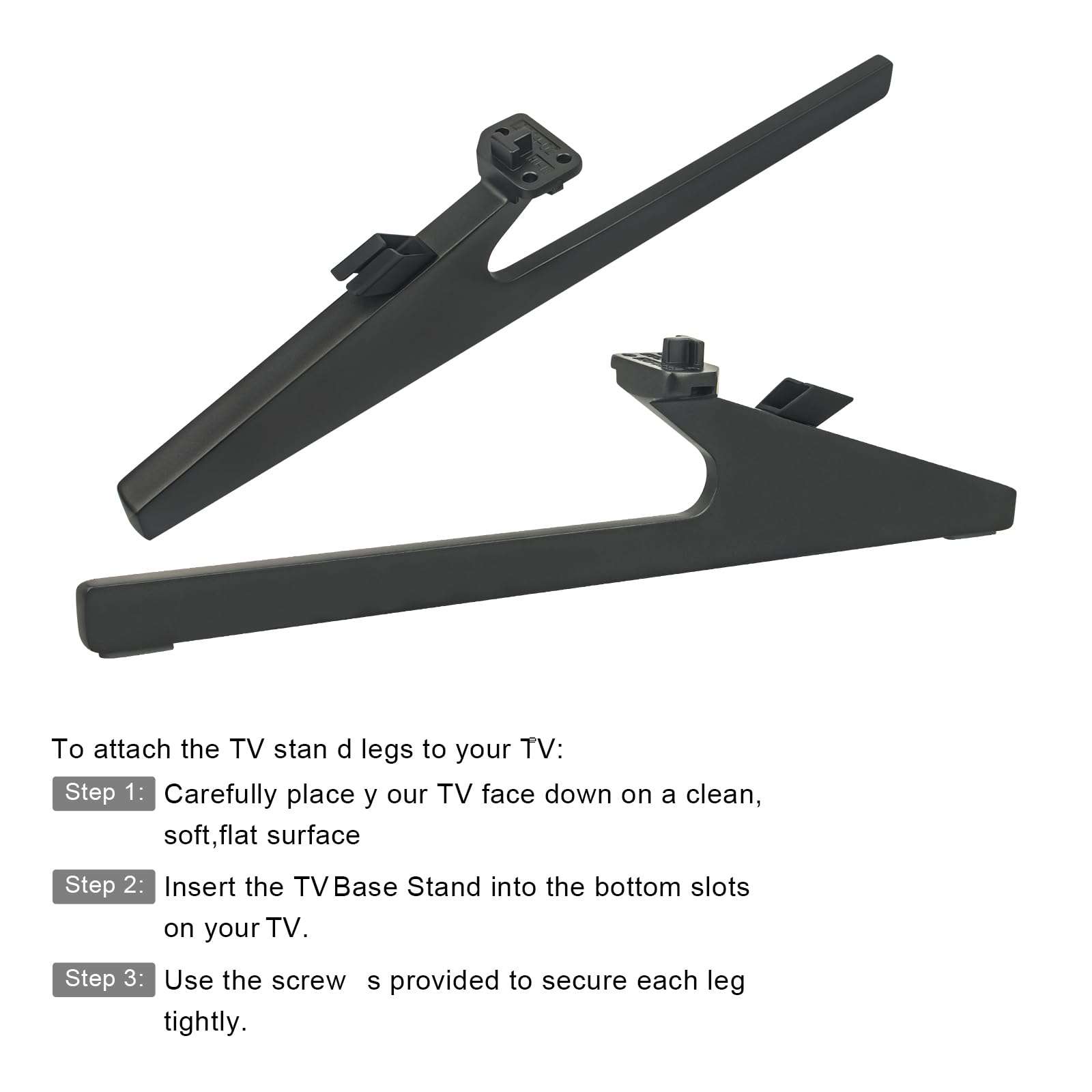 85A65GUA 85U7H TV Base TV Stand Legs fit for Hisense 85" Class U7H Series Quantum ULED 4K UHD TV 85U7H 85A65GUA 4