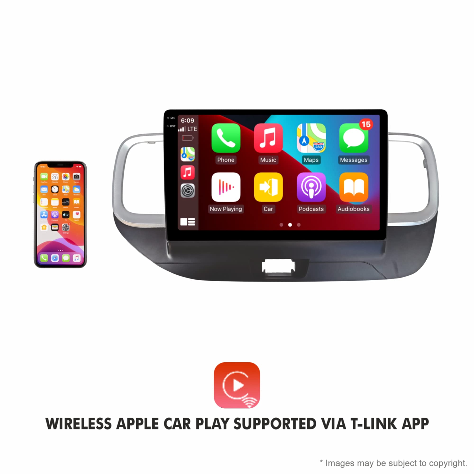 Mega Audio 10 Inches Newly Launch Advanced Android 10 System for Hyundai Venue with 2GB/32GB RAM & ROM with Wireless Apple Carplay and Android Auto 2