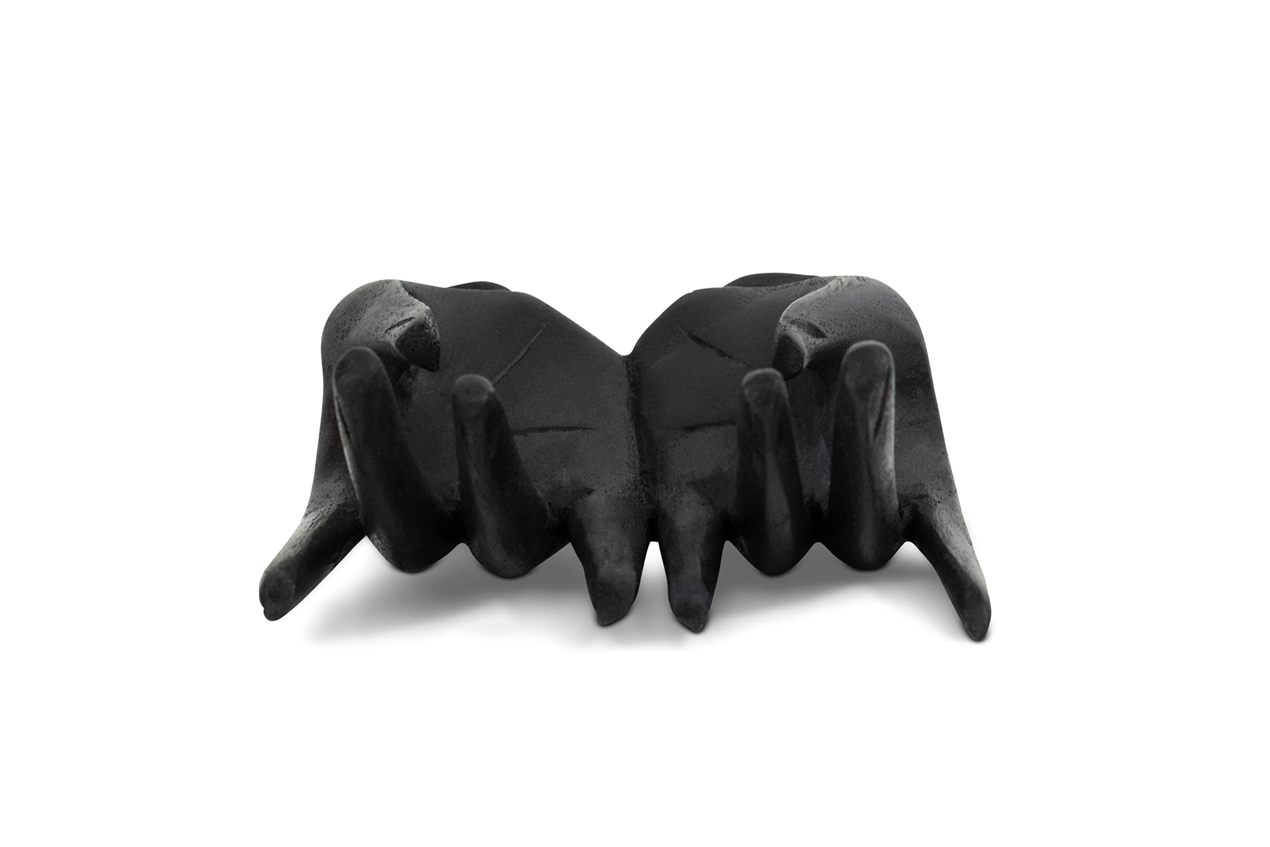 G6 Collection Wooden Handmade Business Card Stands Holder Wood Hand Carved Decor Accent Decoration Gift Bar Art Handcrafted Decorative Artwork (Black) 5