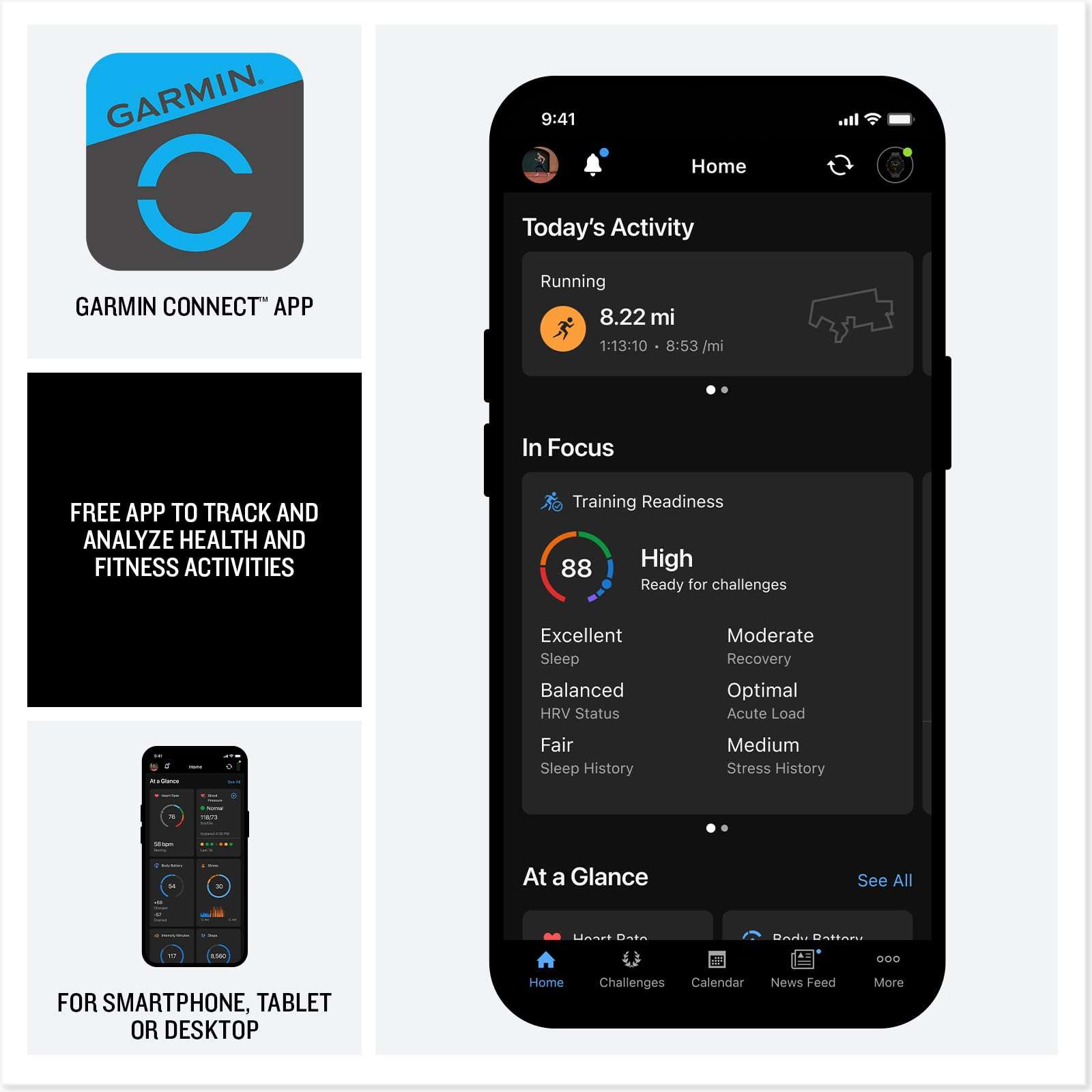 Garmin® Venu® X1, Thin and Lightweight GPS Smartwatch, AMOLED Display, Advanced Health and Fitness Features, Moss with Titanium Caseback and Moss ComfortFit Nylon Band 6