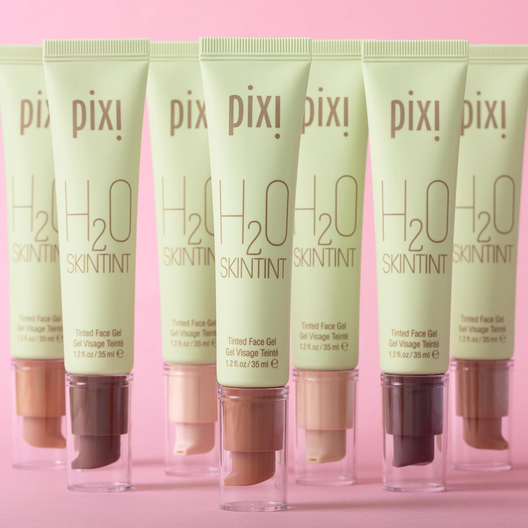 Pixi Beauty H2O SkinTint Tinted Face Gel, 1.2 fl oz / 35 ml, Cinnamon 4
