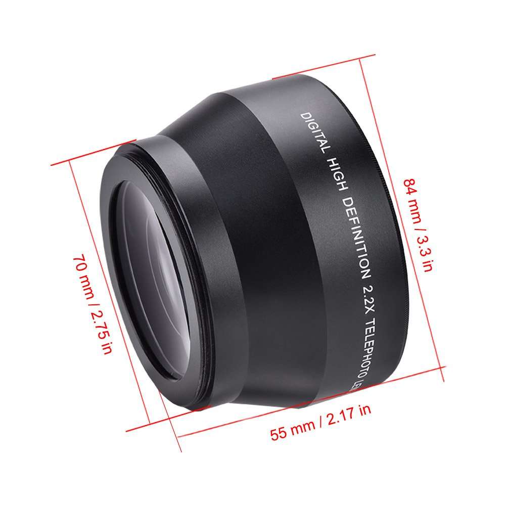 Acouto Camera Lens Extender, 67MM 2.2X Camera Teleconverter Telephoto Lens Universal for SLR Cameras and Digital Cameras 6
