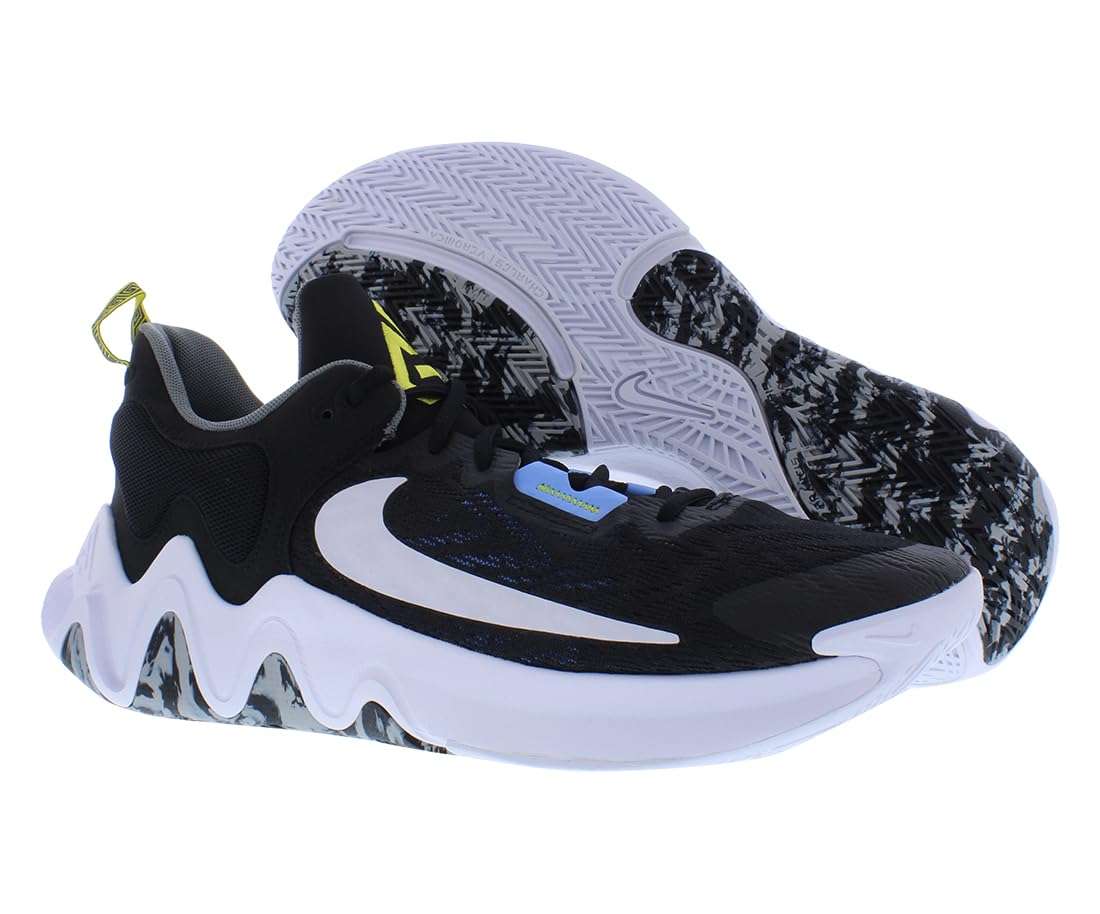 Nike Men's Giannis Immortality 2 Athletic Basketball Shoes (Black White University Blue) US Size 10.5 3