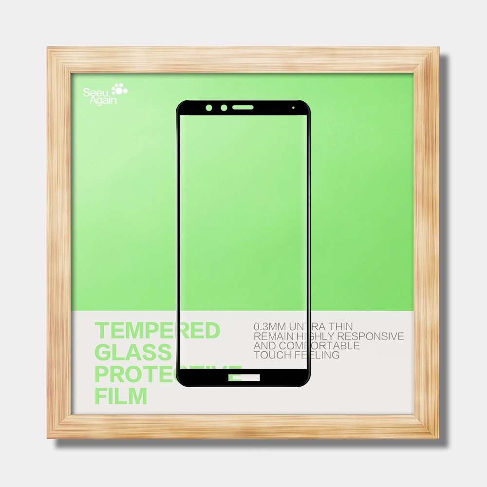 Huawei Honor 7X Tempered Glass Screen Protector-(3 Pack) Clear Anti-glare Ultra-thin 9H Silk Print Protective Film For Huawei Honor 7X BND-AL10 BND-TL10 / Mate SE BND-L34 5.93 inch 5