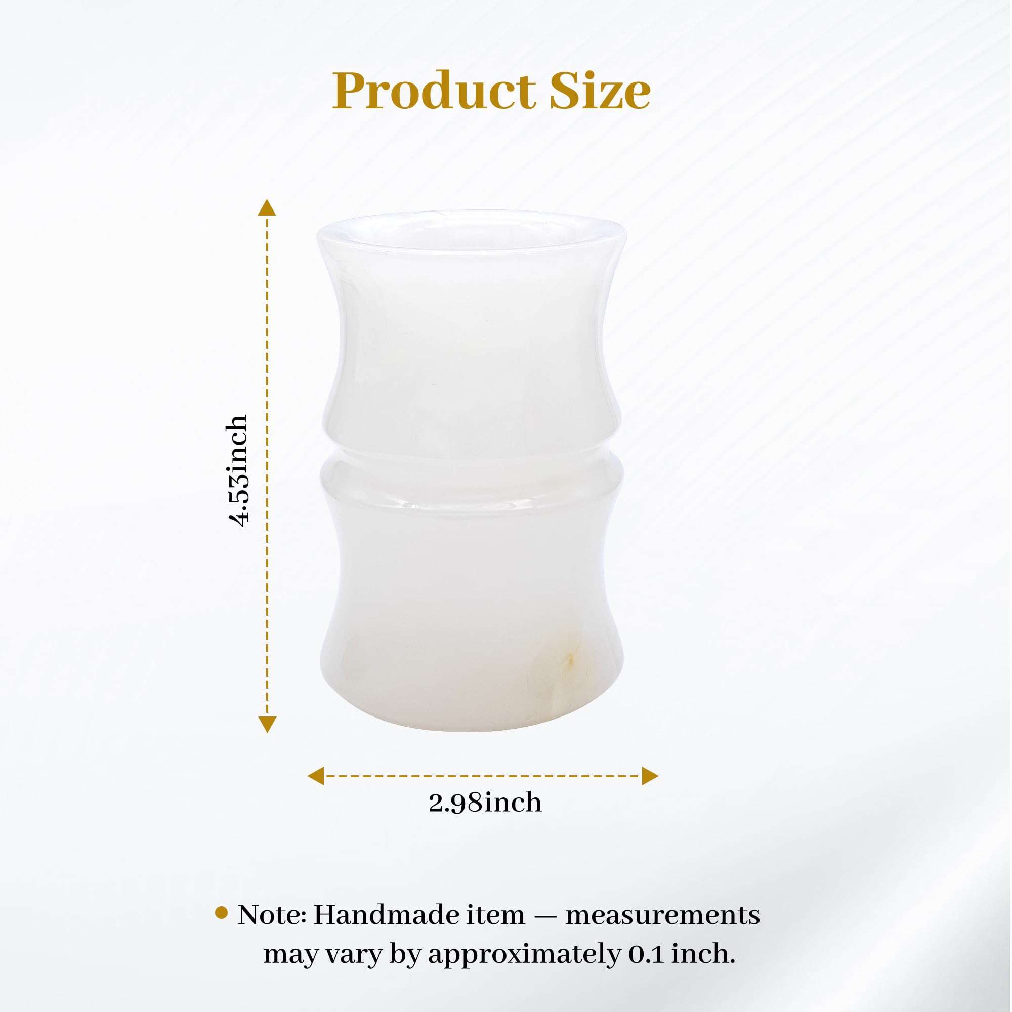 JMOIRE Afghanistan Natural Jade Stone Pen Holder for Desk, Elegant High-End and Unique Gifts, Home Office Desk Decor for Women and Men, Gifts for Seniors, Best Office Gifts Ideas. (Translucent) 4