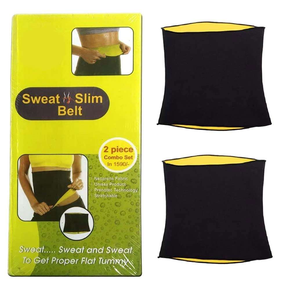 DreamAds Tummy Shaper for Women & Men I Sweat Belt I Tummy Shapewear for Belly I Body Shaper Belt for Stomach I Fitness Belt for Exercise & Workout Black I sweat slim belt I stretchable Waist Belt 3