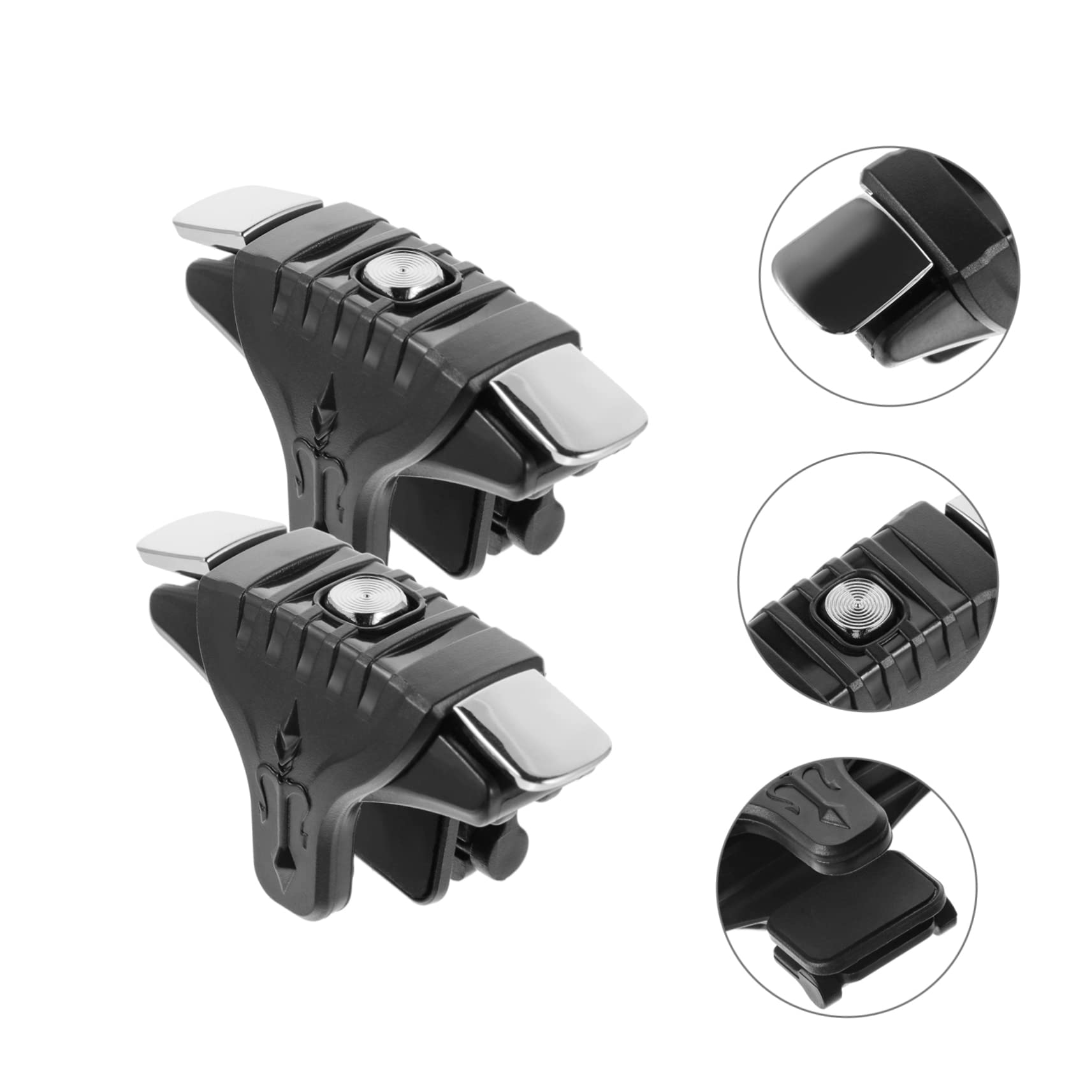 HOMSFOU 2 Pairs Trigger Gaming Compact Gamepad Grip Handle for Easy to Install 4