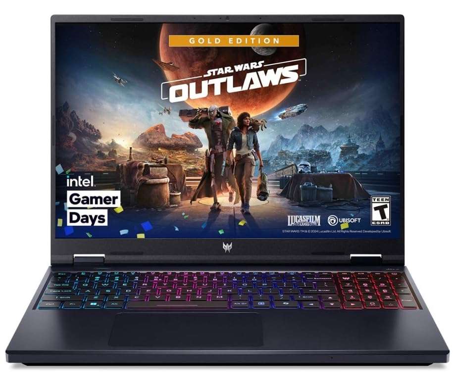 acer Predator Helios Neo 16 Laptop (Intel i9-14900HX 24-Core, 64GB DDR5 5600MHz RAM, 2TB PCIe SSD, GeForce RTX 4060, 16.0" 165 Hz Wide UXGA (1920x1200), WiFi, Bluetooth, Win 11 Pro) with USB-C Dock 2