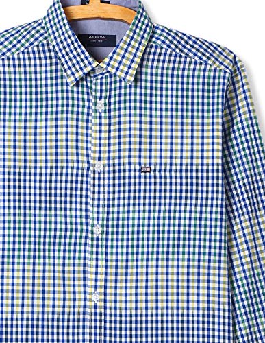 Arrow Sports Men's Casual Shirt (8907259265322_ASQS3002_44_Melange Blue) 3