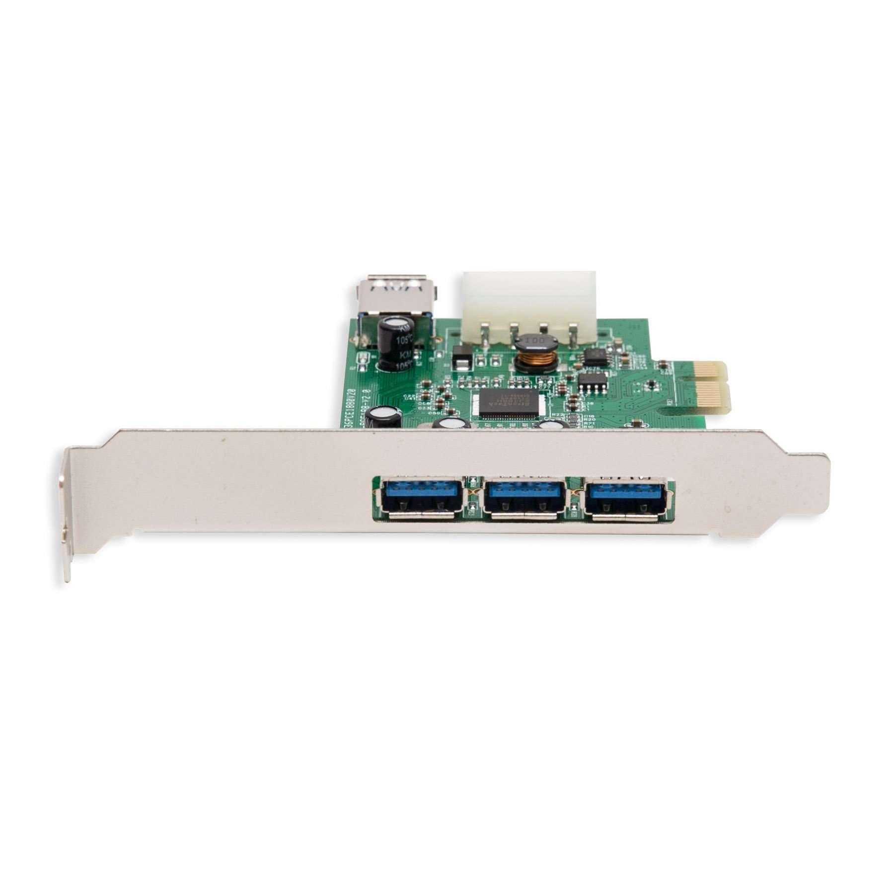 Syba SY-PEX20135 4 Port USB 3.0 PCIe 2.0 x1 Etron Chipset Green 3