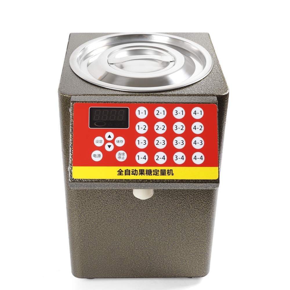 Automatic Fructose Dispenser, Sugar Syrup Dispenser Fructose Quantitative Machine Bubble Tea Equipment for Milk Tea Soft Drink 110V 280W 6