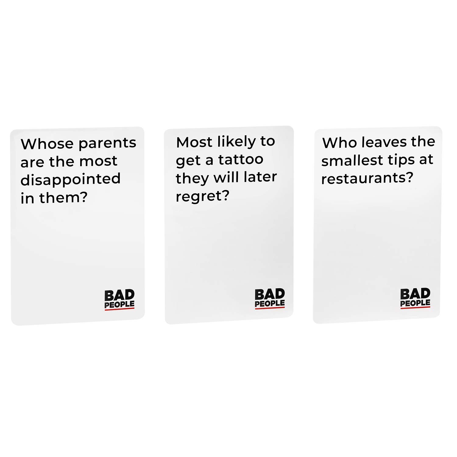 MPS MY PARTY SUPPLIERS Bad People Card Game, Bad People Game for Friends, After Dark Expansion Set Adult Card Game for Friends Party Game Board Games Night Game Find Out What Your Friends Think of You 4