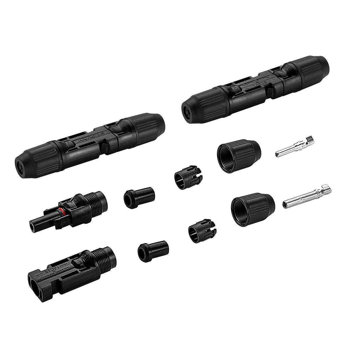 JYFT Solar Panel Cable Connectors Male/Female IP67 30A 1000V DC (1Pair) 3