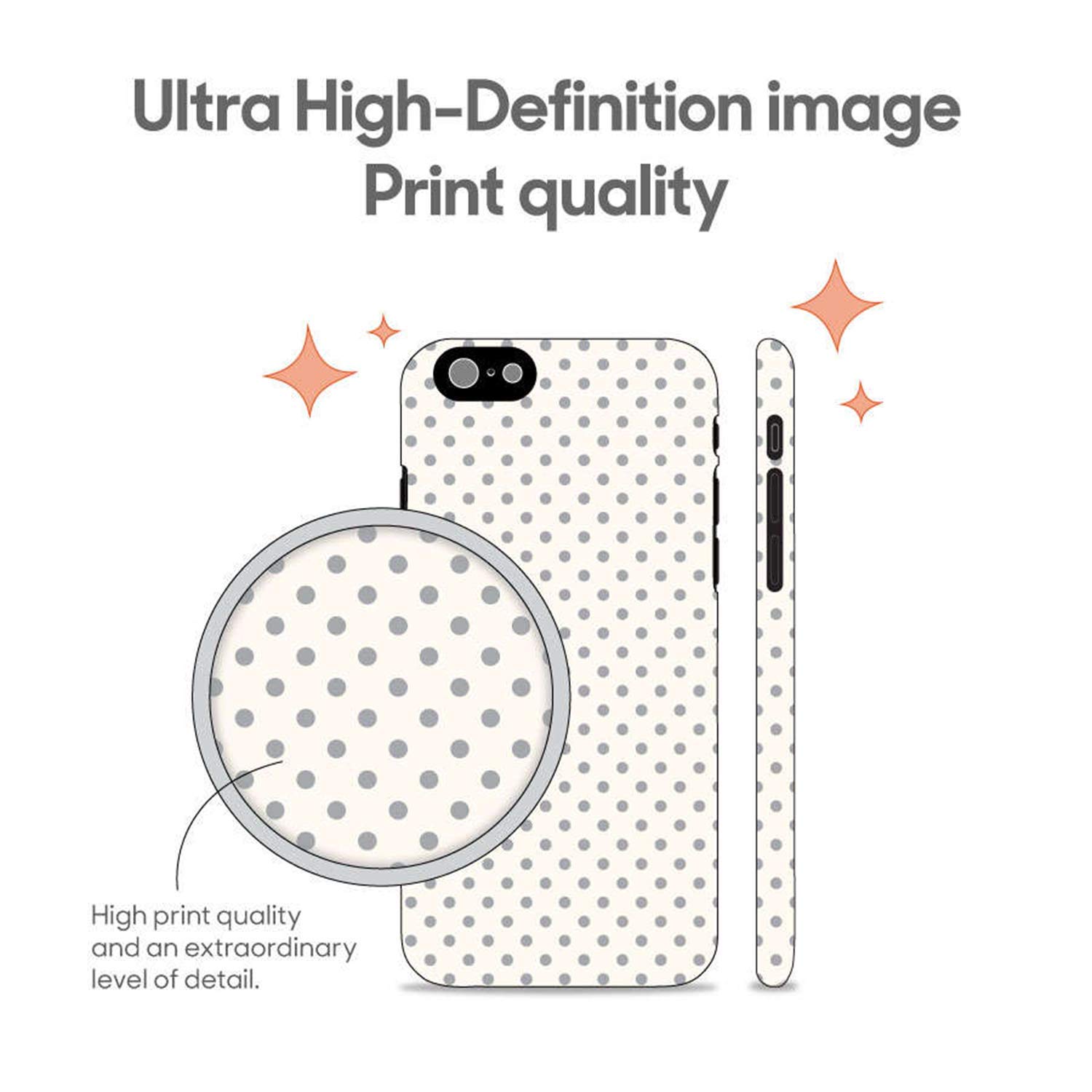 Etechnic 3D Printed Hard Back Cover for Nokia 6 (D-92) 5