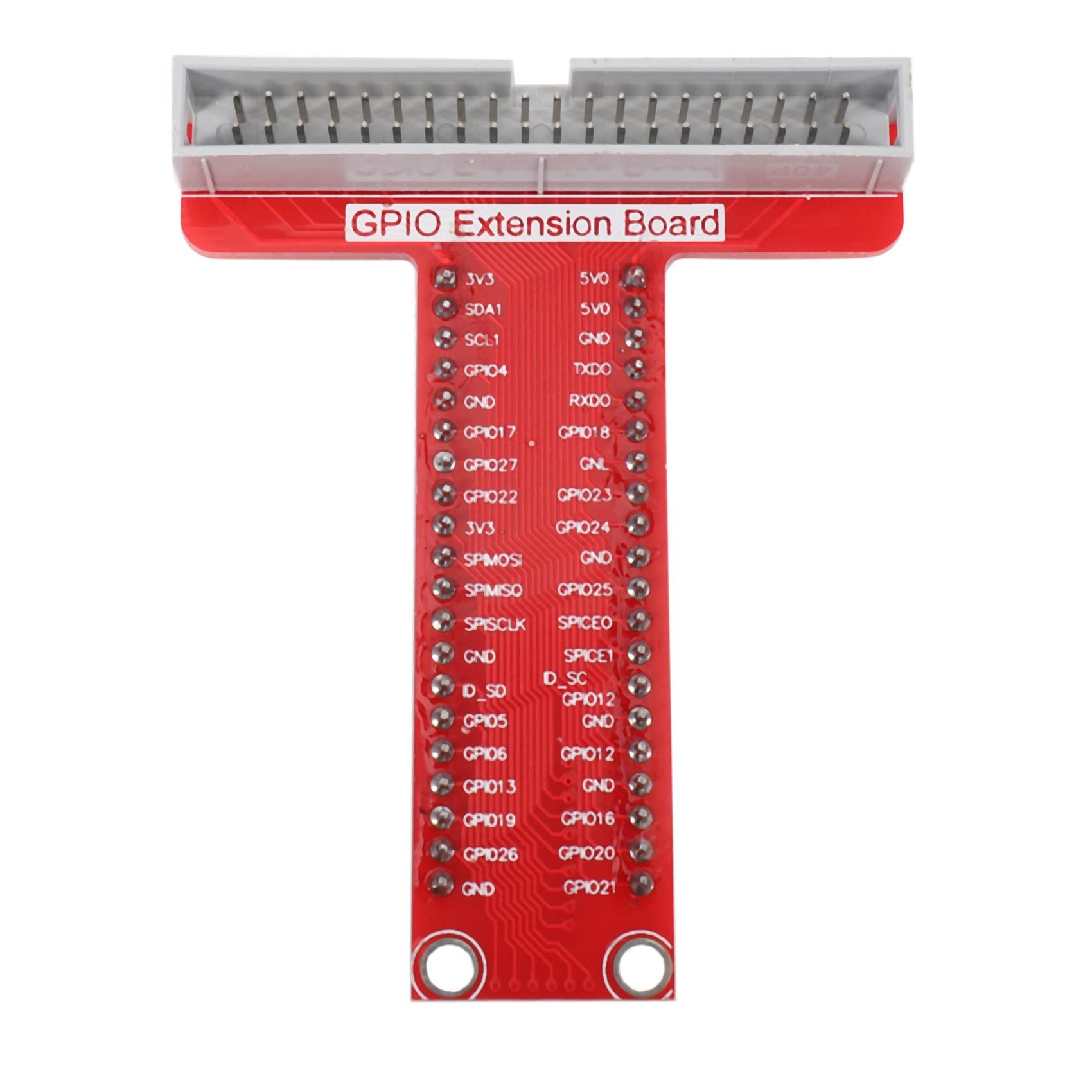 KTELI 10X RPi GPIO Breakout Expansion Board + Ribbon Cable + Assembled T Type GPIO Adapter for 3 2 Model B & B+, red, 750069832 6