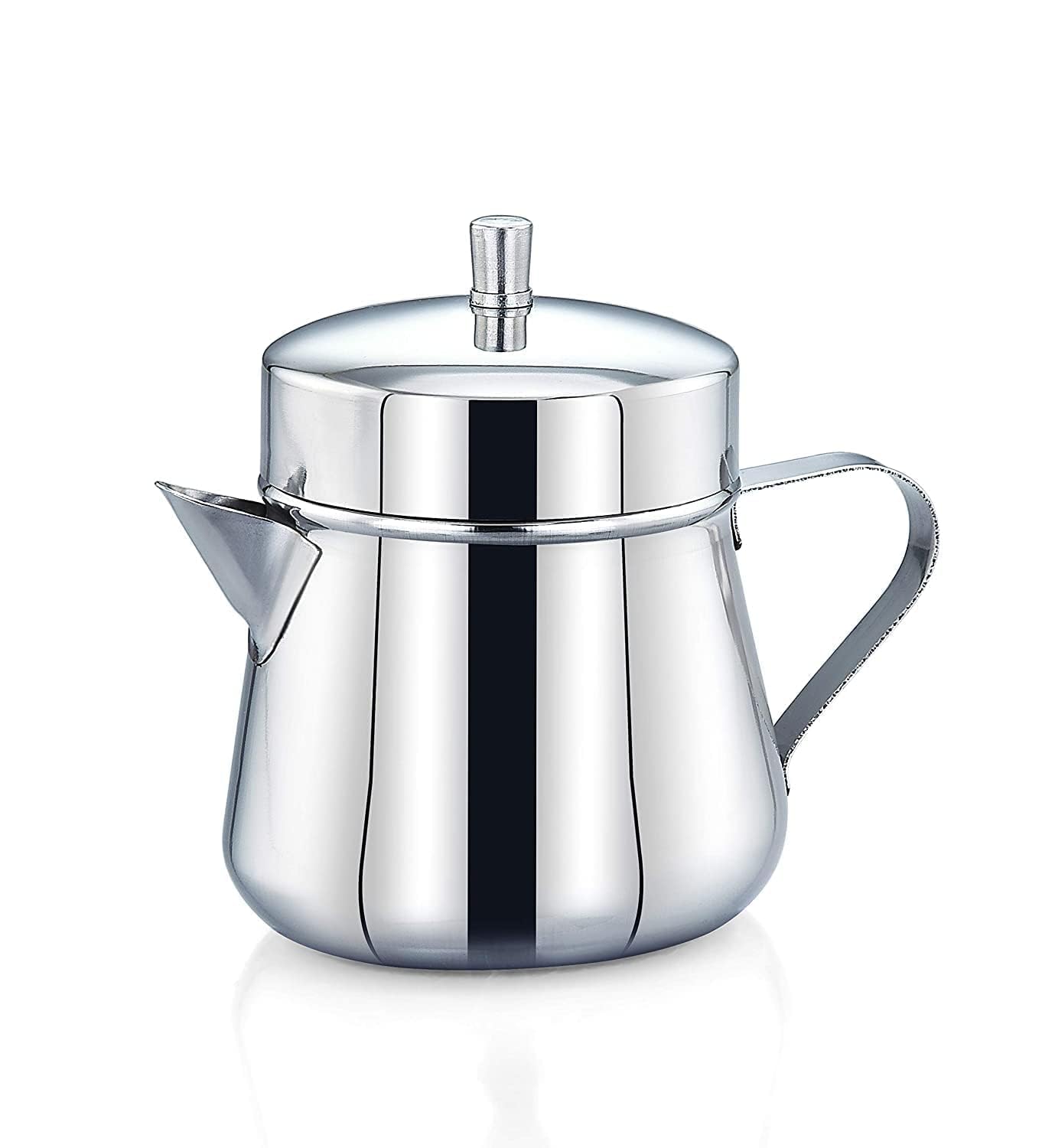 NOHUNT Stainless Steel Traditional South Indian Coffee Filter Maker with Free Wooden Spoon, Silver, Drip Coffee Decoction Pot, 304 Grade, Corrosion and Crack Resistant (Without Handle, 250 Ml) 4
