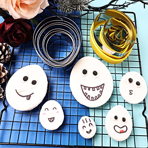 Easter Egg Cookie Cutter Set - 11 Piece Eggs Shaped Stainless Steel Cookie Cutters Mold for Fondant Biscuits Sandwich Pancake (Assorted Sizes) 4