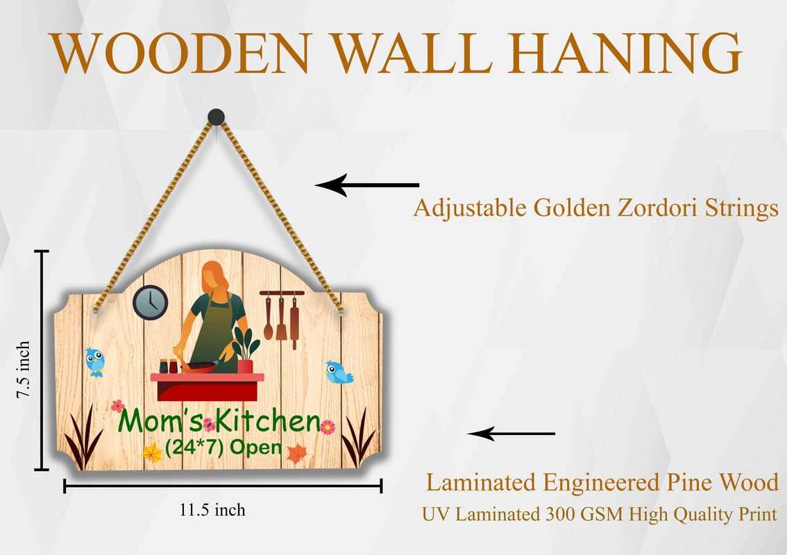 SAF paintings UV Lamined Mdf Wall Hanging ||Mom's Kitchen Beautiful Home Decoration Wall Hanging||SA-WHAHM-20 3