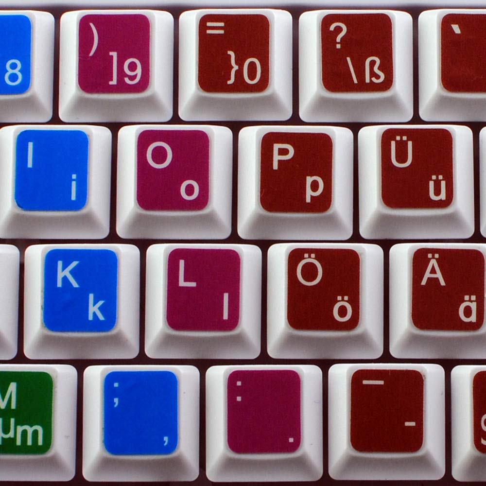 Learning German Colored New Keyboard Stickers 1