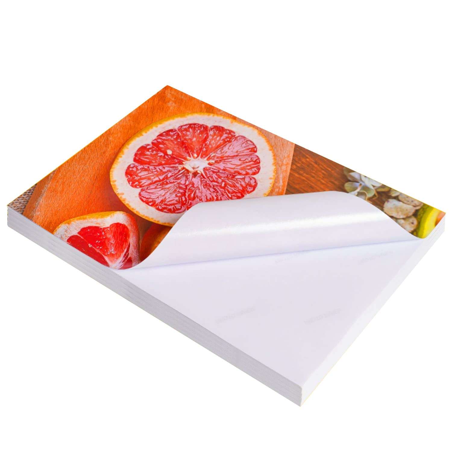 LIWUTE A4 (8X11.5") Self-Adhesive Photo Paper - 50 Sheets, 135gsm,Glossy Sticky Back Printing Paper for Inkjet Printers, Peel and Stick Photos, Crafts, Scrapbooking, and DIY Projects 1