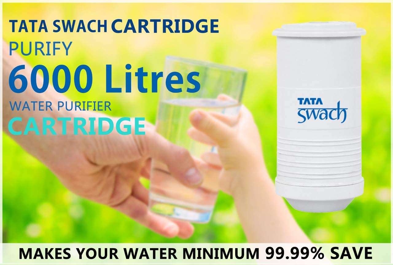 Tata Swach Bulb 6000-Litre Cartridge, 1 Piece, White, Hollow Fiber Membrane 3