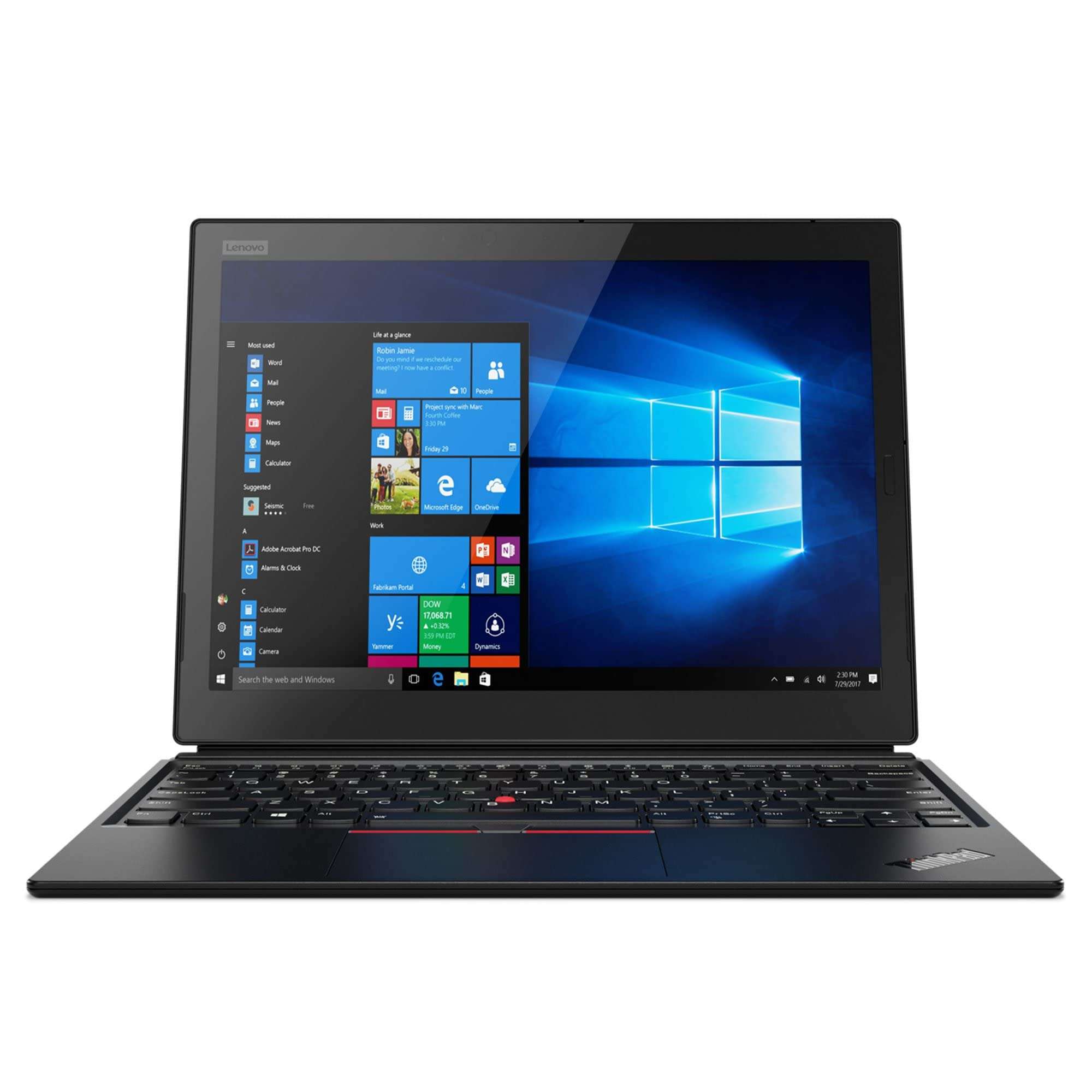 Lenovo ThinkPad X1 Tablet Gen 3 2-in-1 Business Laptop, 13" QHD+ IPS Touchscreen Notebook, Quad-Core i7 Processor, 8GB RAM, 2TB PCIe SSD, Win10 Pro, Detachable Thin Keyboard, ThinkPad Pen Pro 2