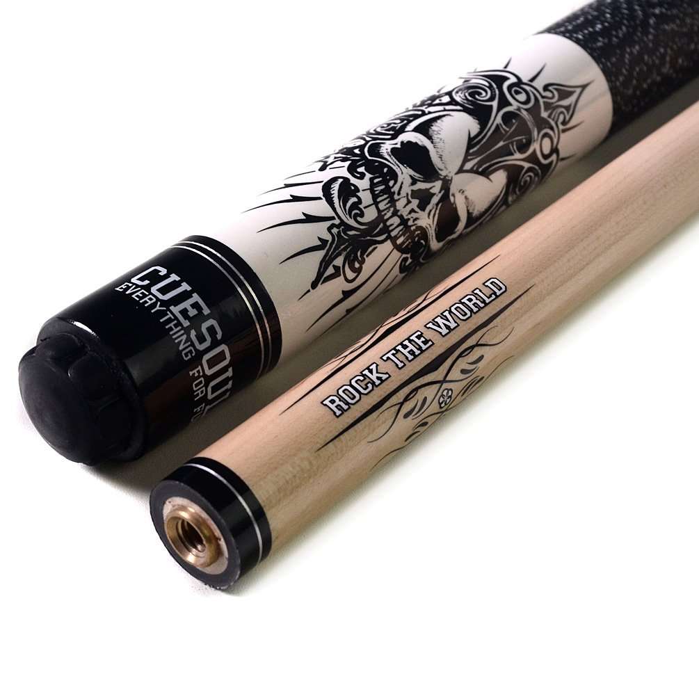 CUESOUL Rockin Series 58" 21oz Maple Pool Cue Stick Set with Joint Protector/Shaft Protector and Cue Towel G407 4