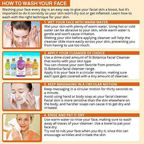 St.Botanica Sunrise Facial Cleanser (Brightening Face Wash with Sandalwood, Saffron, Orange, Turmeric, Neem) 200ml 6