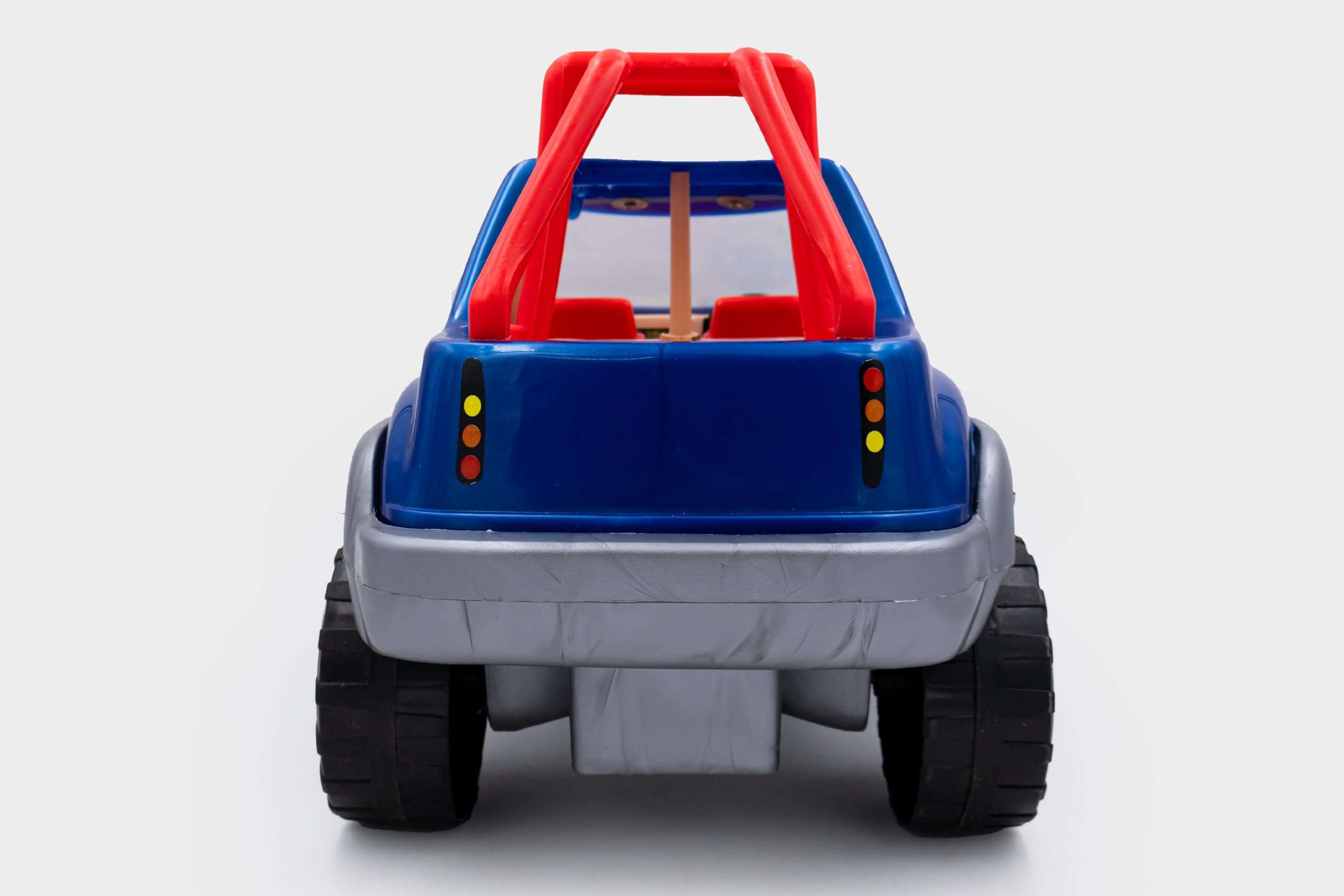 Toybharat Multicolour Free Wheel Indian Army Jeep | Jeep with Oversized Wheels with Army Tread | Toddler, Little Kid 6