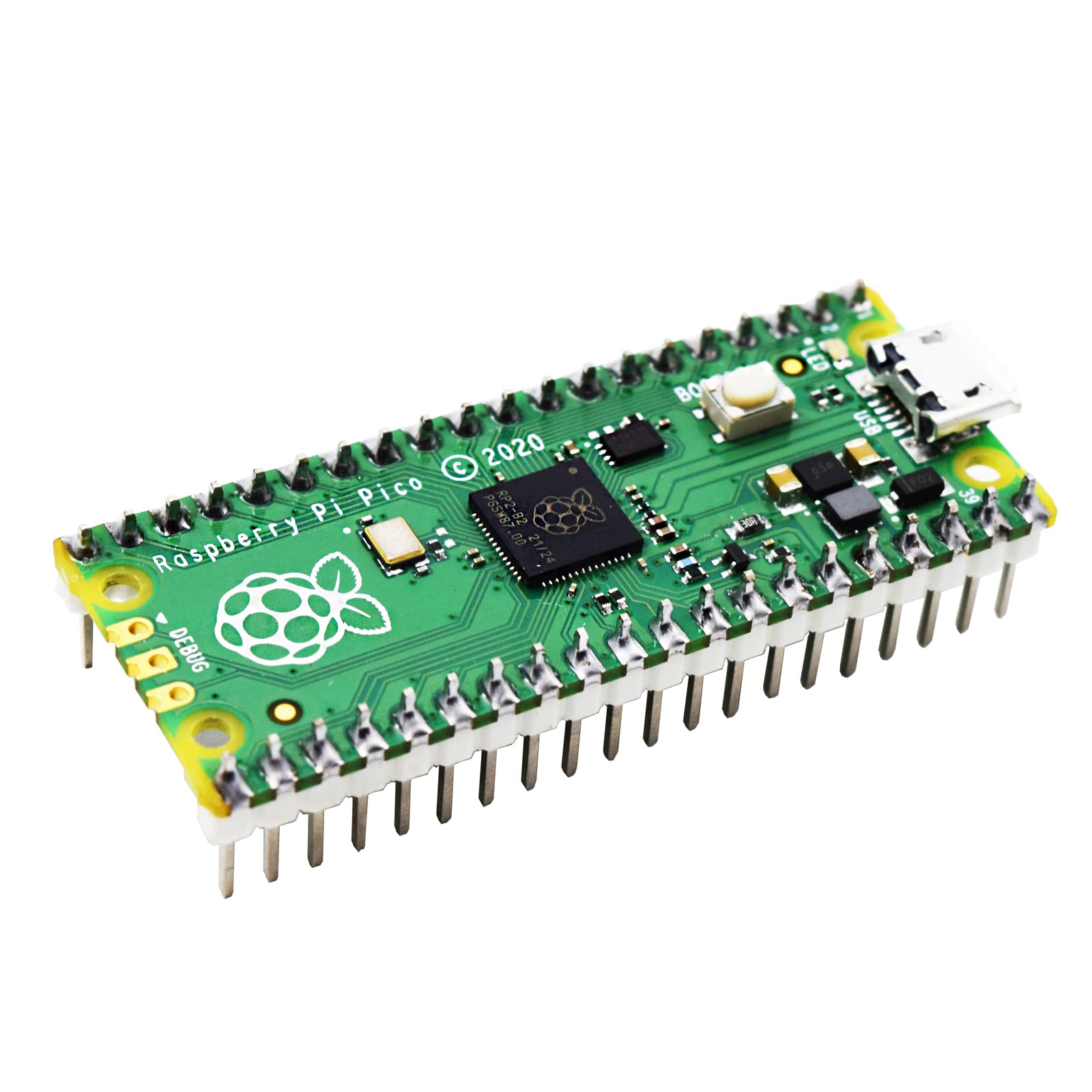 Adeept Raspberry Pi Pico Expansion Kit with Pre-Soldered Pico, Raspberry Pi Pico Expansion Board, Pico Starter Kit with Breadboard and Jumper Wires, LEDs 2