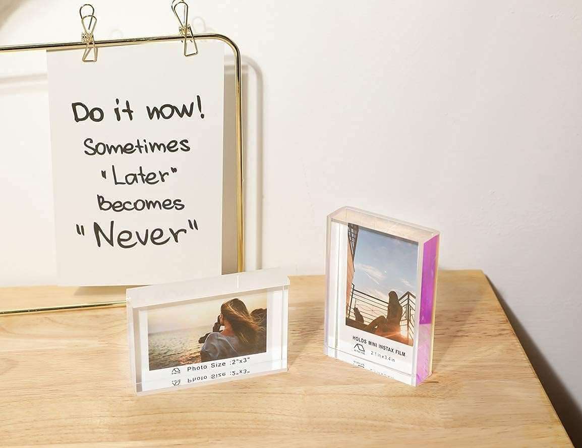 WINKINE Instax Photo Frame White 3 Packs + Polaroid Picture Frame Megnet 12Packs 4