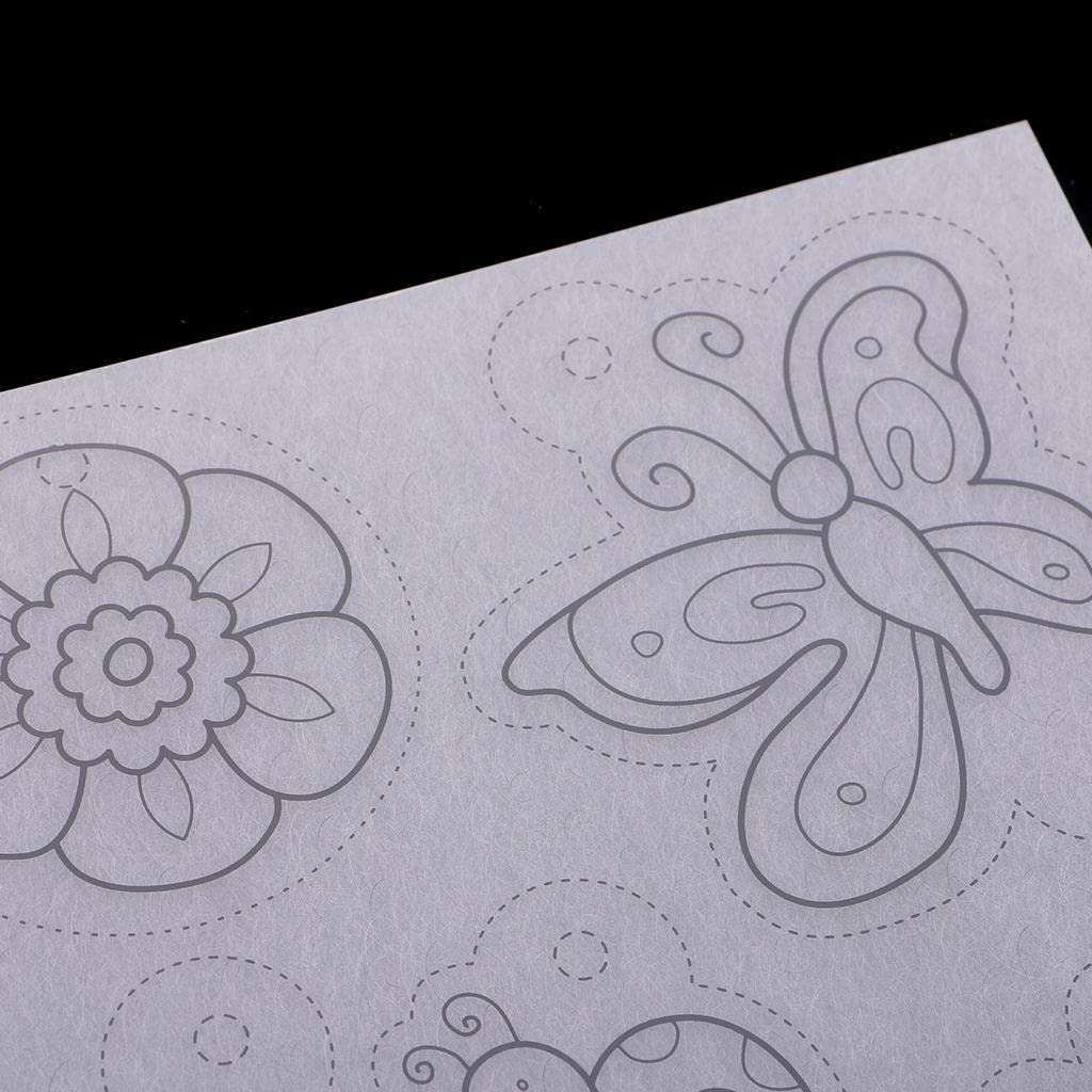 myaddiction 8 Sheets DIY Printer Inkjet Clear Shrink Plastic Sheets Drawing Paper Film Multi Patterns Shapes for Making Jewelry Pendant Charms Key Chain Crafts 3