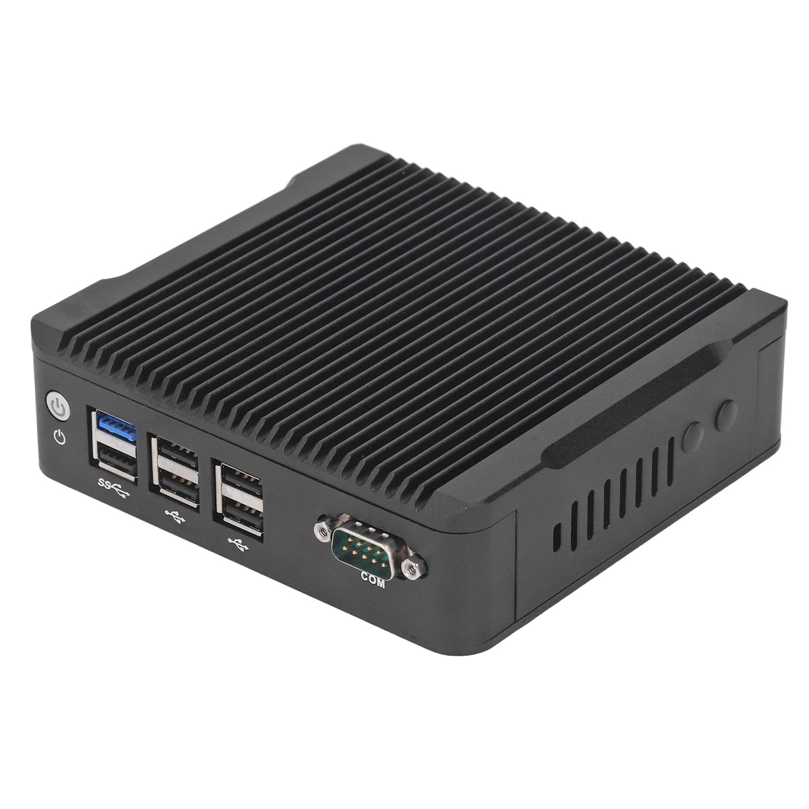 Hilitand Fanless IPC, Mini PC J1900 8GB Fanless Low Consumption for Industrial Computer 100-240V, Controls (US Plug 100‑240V) 2