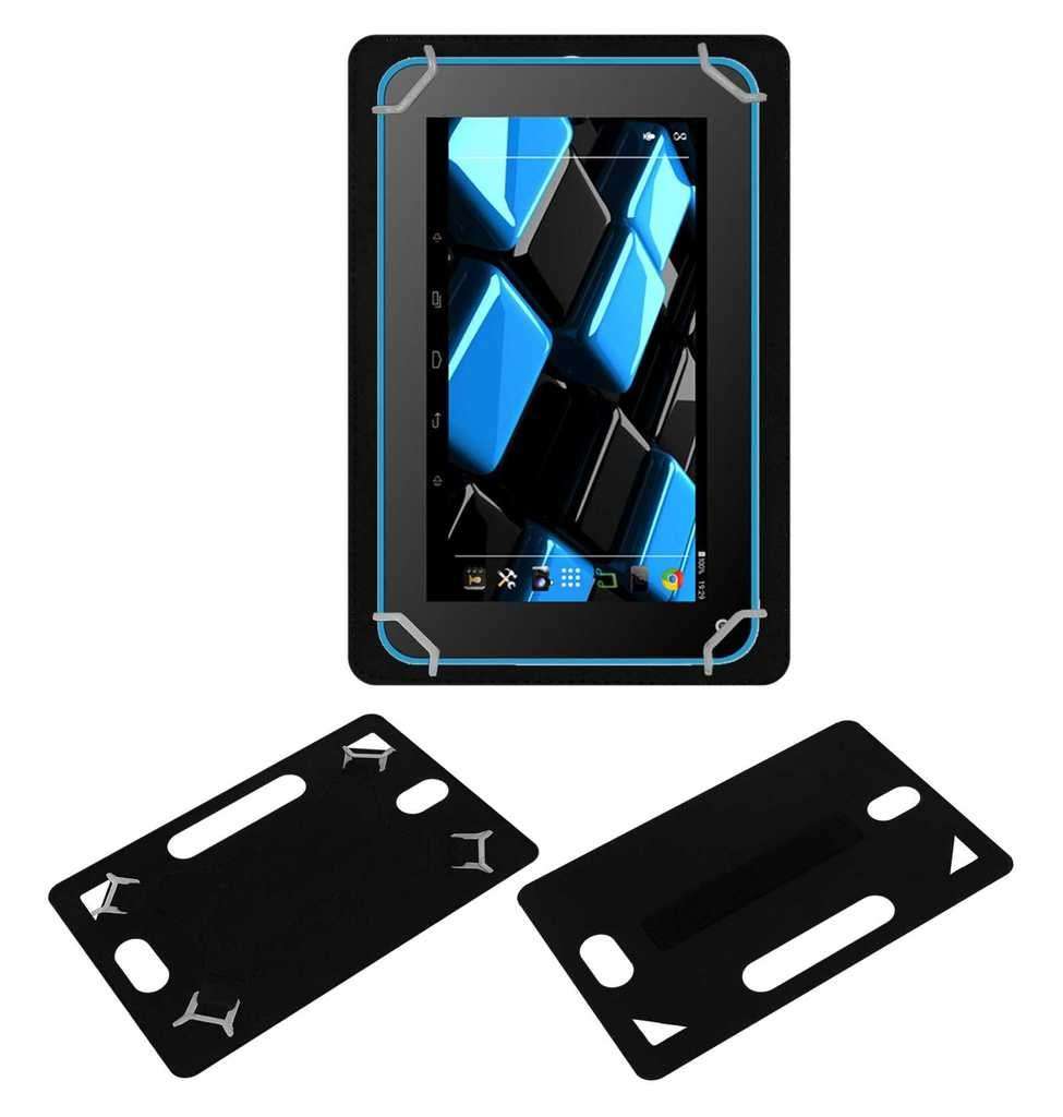 Acm Leather Back Hand Case Compatible with Ice Xt103 Tablet Cover Black 1