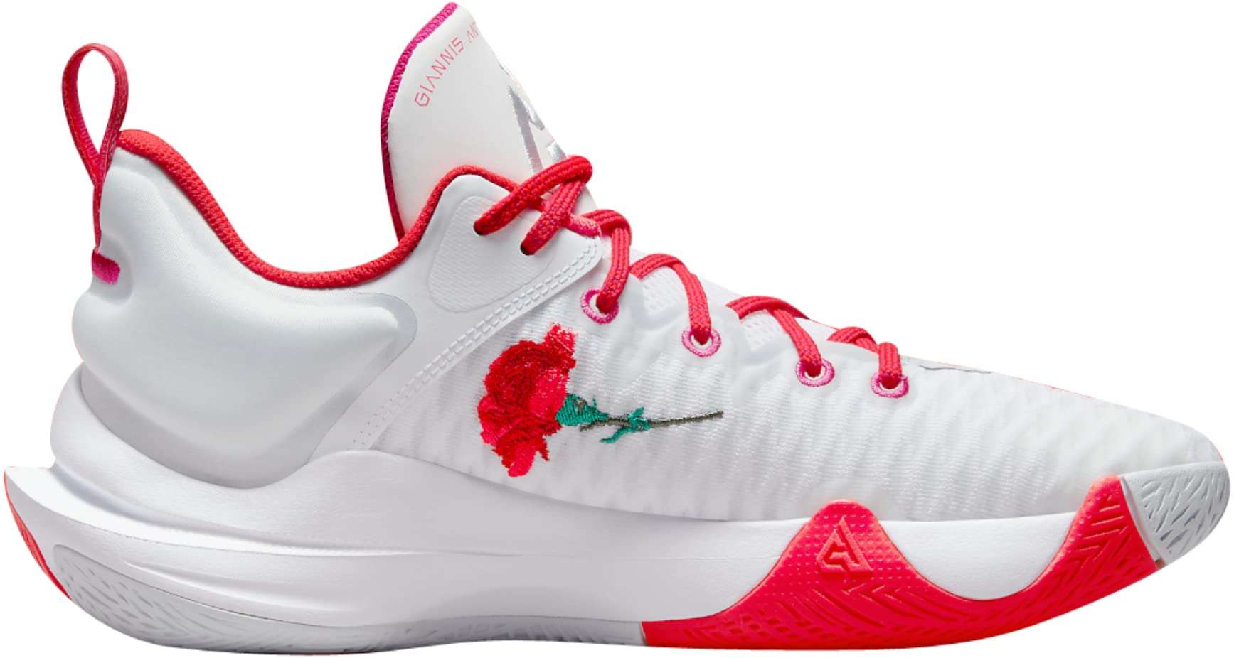 Giannis Immortality (CZ4099-101) Basketball Shoes, White/Red, Size: 11.5 2