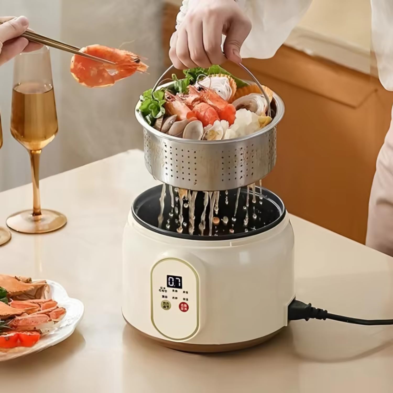 1.8L Mini Rice Cooker Non-stick Pan Pots cooking Multifunctional rice cooker 1-2 people Appliance Kitchen 5