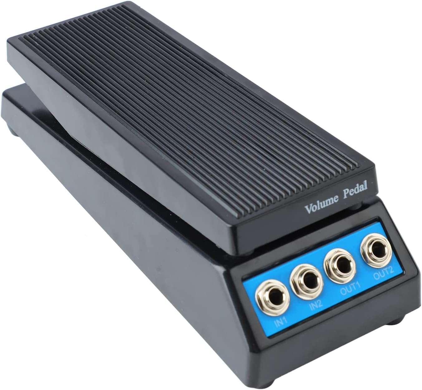 kh Guitar Volume Pedal Guitar Stereo Volume Pedal DJ with Amplitude Adjustment Knob Precise Volume Control Dual Input and Output 5