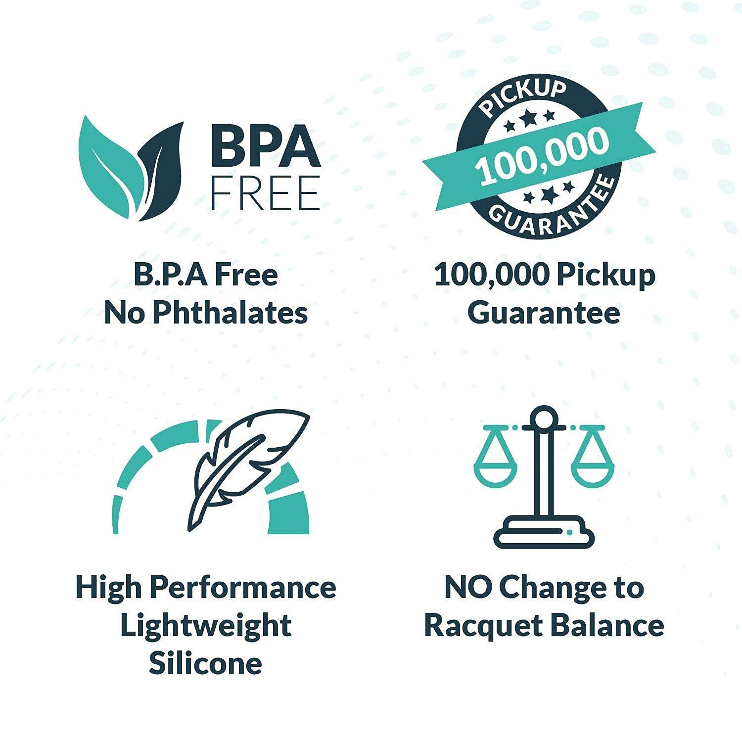 Pop-It Tennis Accessories | Tennis Equipment | Tennis Ball Picker for Racquet | Unisex Tennis Ball Holder | Grips Overgrip of The Racquet | Not Compatible with Pickleball Racquets (Pack of 2, Black) 6