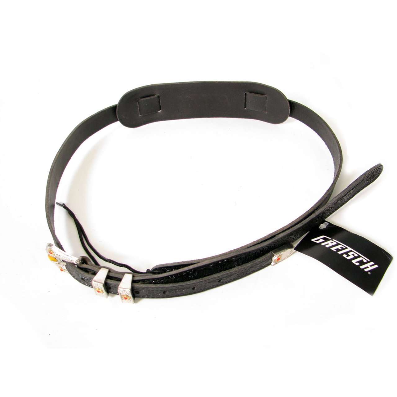 Fender STRAP - GRETSCH 6334 TOOLED BLACK, 49"-56" 5