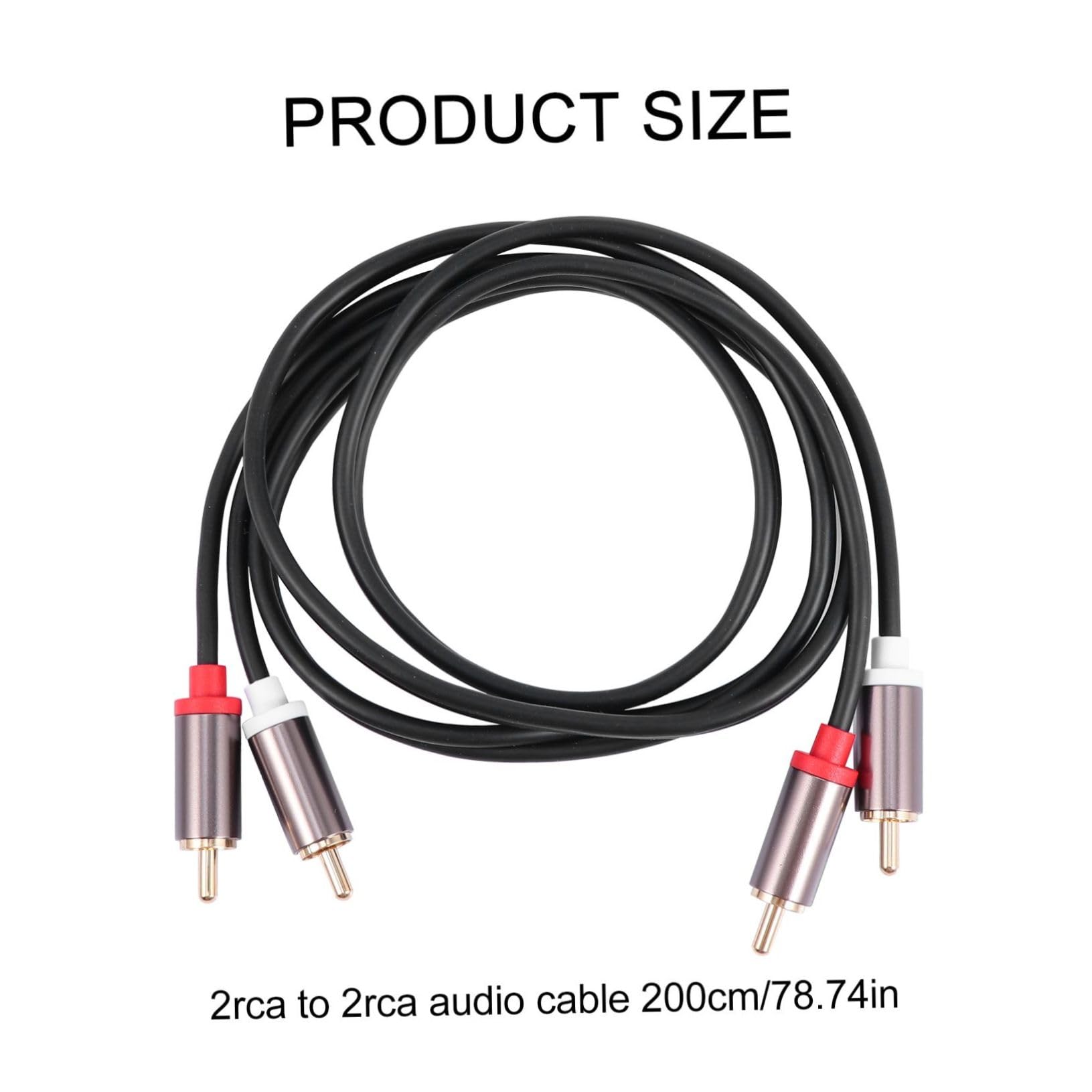Yardenfun Adapter Cable 2m Extension Cable for Home Theater HDTV Color-Coded Ring 3