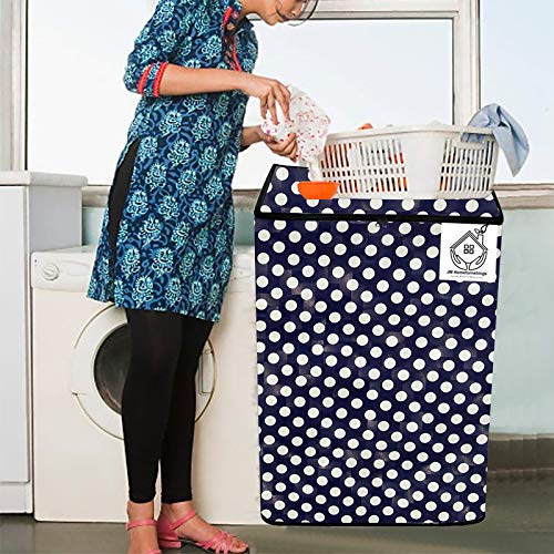 Jm Homefurnishings Vinyl Washing Machine Cover for Croma 7 Kg Fully Automatic Top Loading, Craw1401, Polka Dot Print (Multicolor) 2