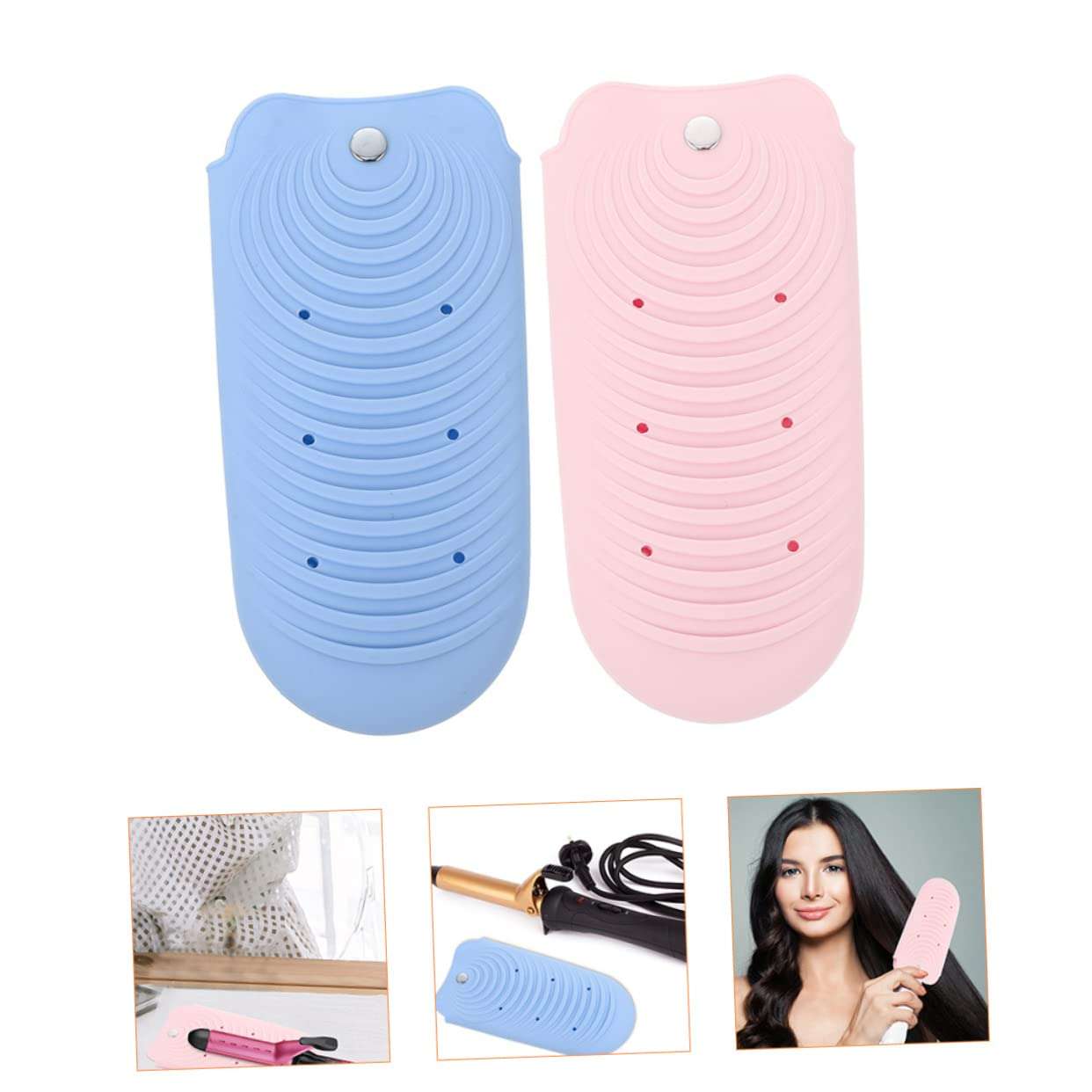 2pcs Curling Iron Storage Bag Hair Dryer Bag Curling Iron Storage Organizer Straightener Holder Hair Tools Travel Bag Curling Iron Travel Case Bottle Bag Curling Iron Cover Sleeve 4