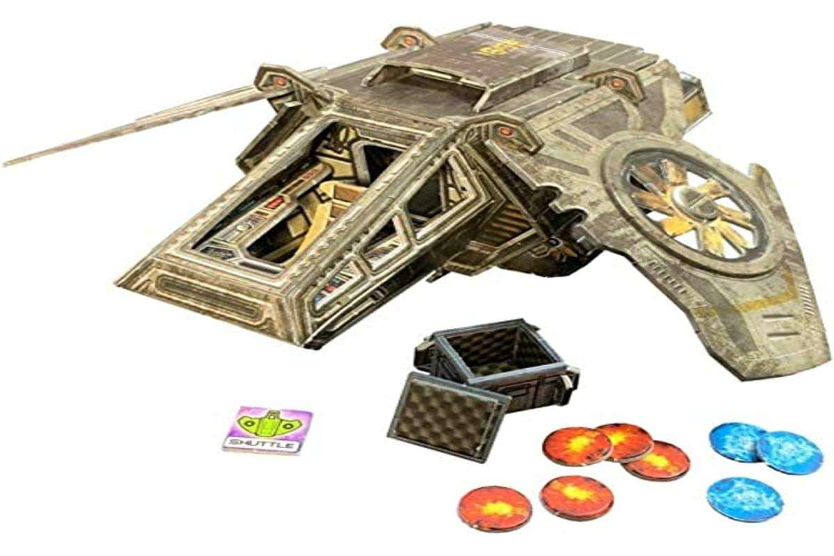 Battle Systems Core Space Get to The Shuttle Expansion Cooperative/Solo SciFi Dungeon Crawler Board Game 5