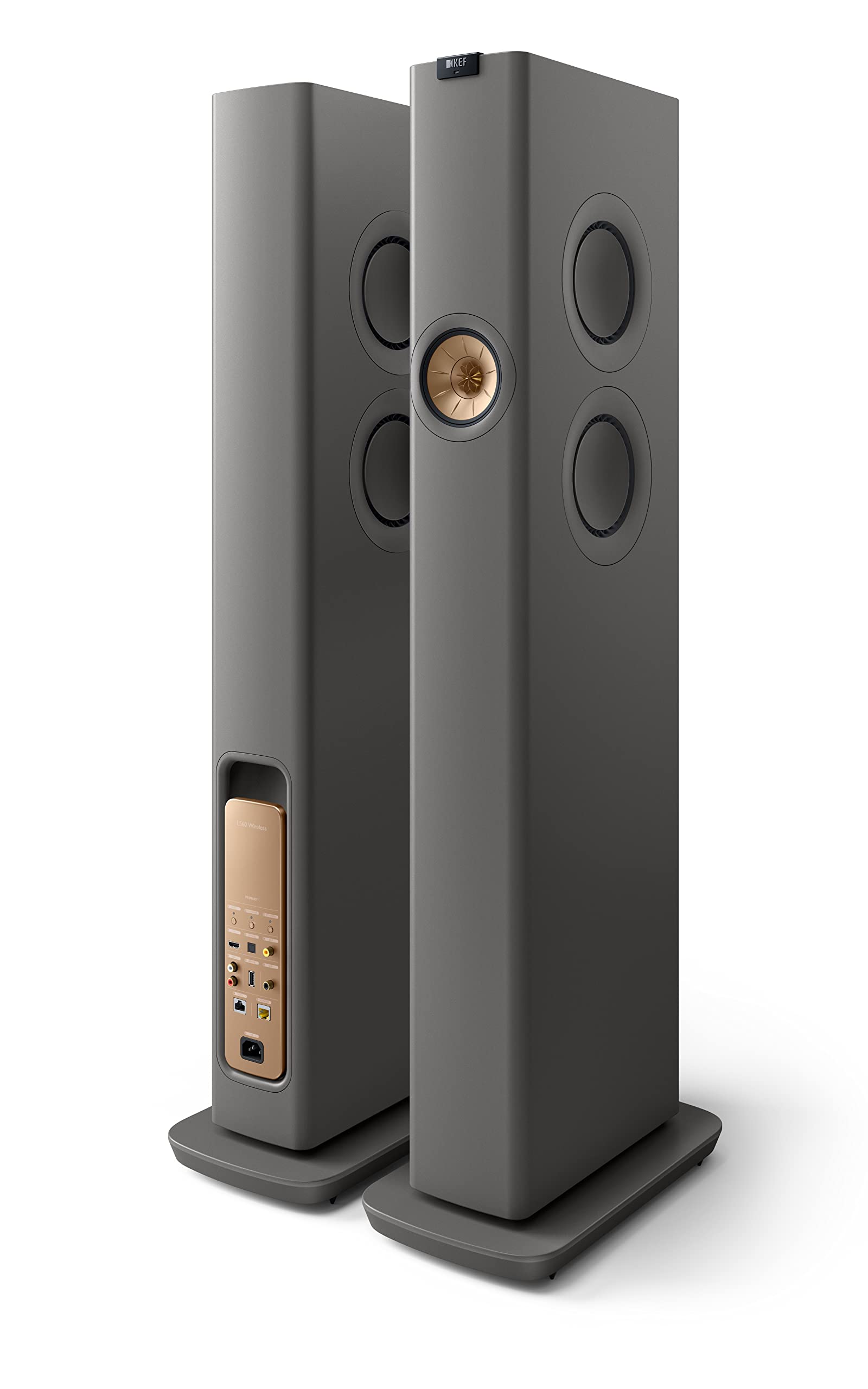 KEF LS60 Wireless System (Titanium Grey) 4