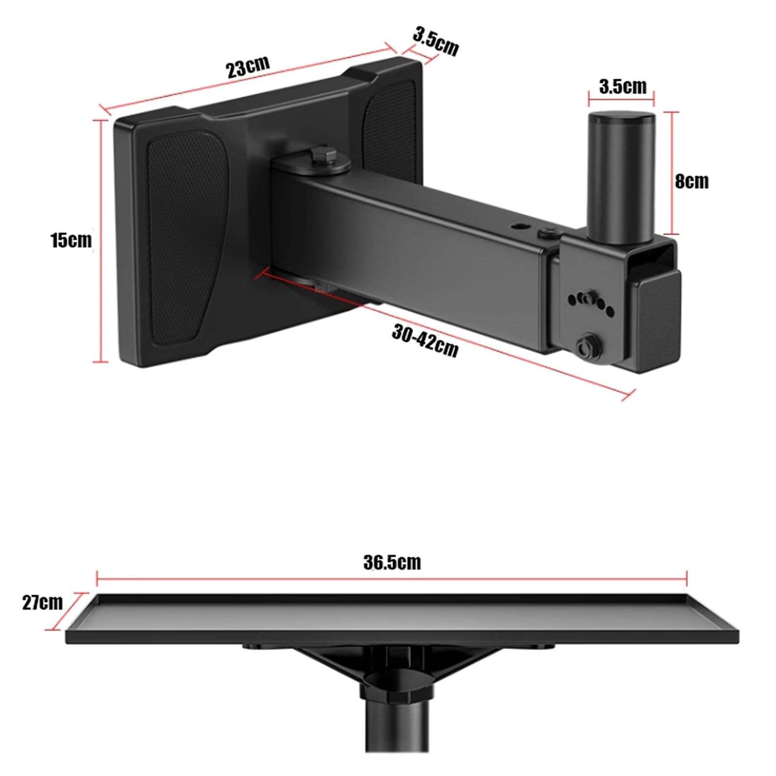 Bustards Projector Stand Projector Bracket Home Conference Training Wall Mounted Tray Telescopic Projector Universal Frame Bedside Projection Wall Mounted Wall Bracket Projector Mount for Wall(A) 3