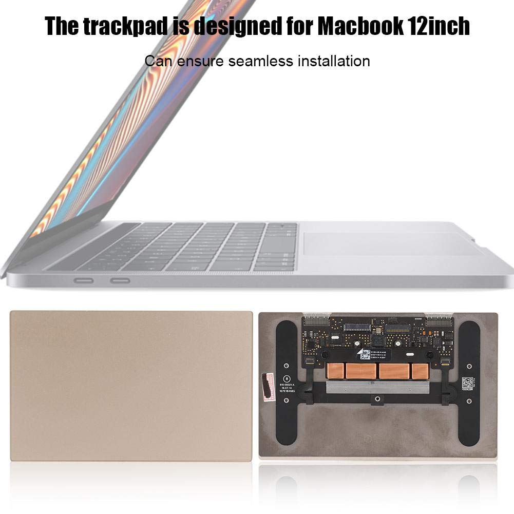Wendry Replacement Touchpad, Seamless Installation,More Convenient to use,Replacing Part Trackpad Applicable for MacBook 12inch A1534 2016(Gold) 3